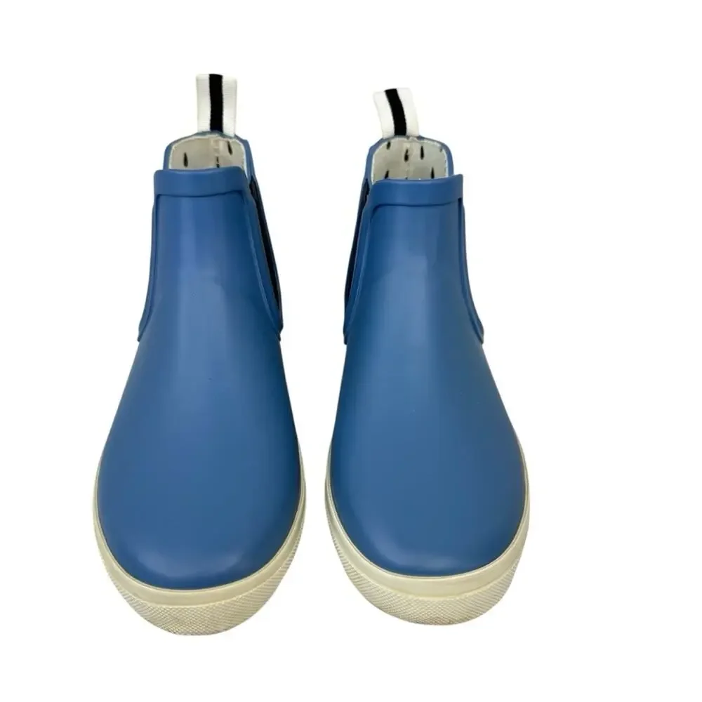 JOULES Rainwell Short Height Slip On Light Blue Rain Boots Kids (US Sz 2 )